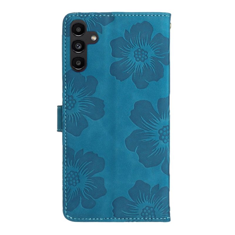 Etui Folio Do Samsung Galaxy A16 5g Kwiatowy Wzór Paska