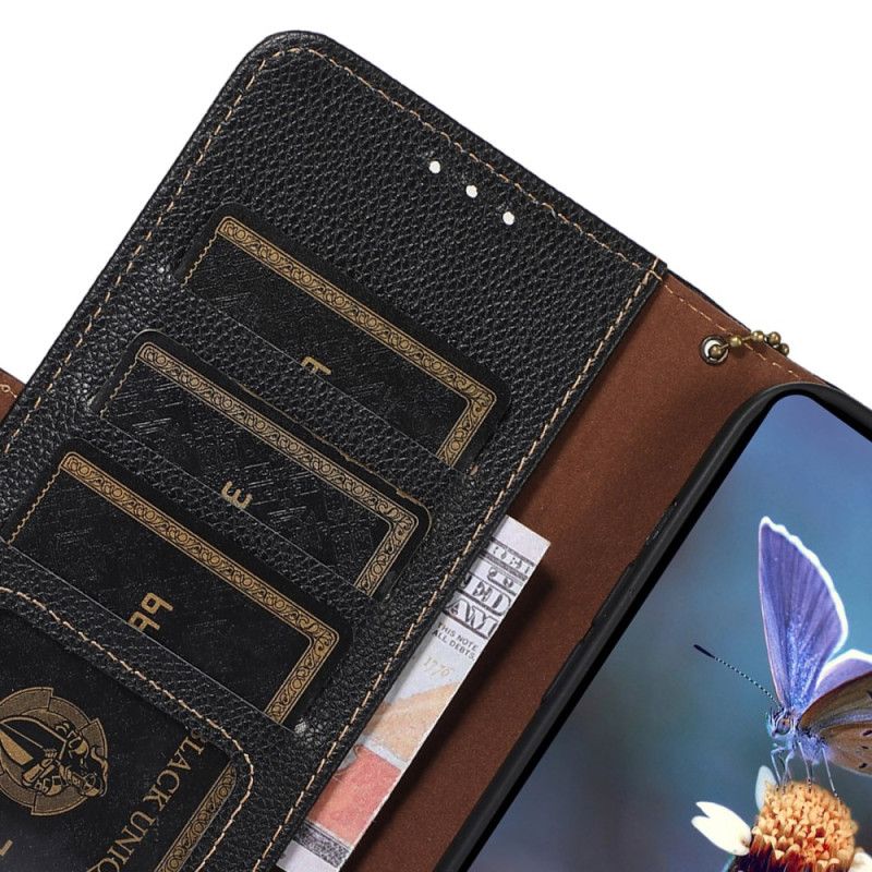 Etui Folio Do Samsung Galaxy A16 5g Ochrona Rfid Ze Skóry Teksturowanej