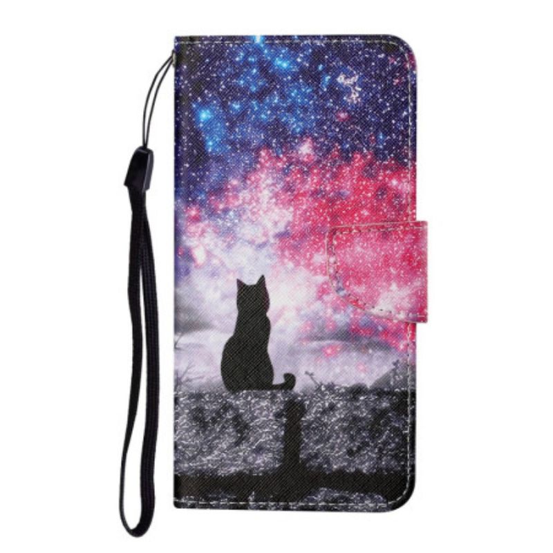 Etui Folio Do Samsung Galaxy A16 5g Wzór Galaktycznego Kota