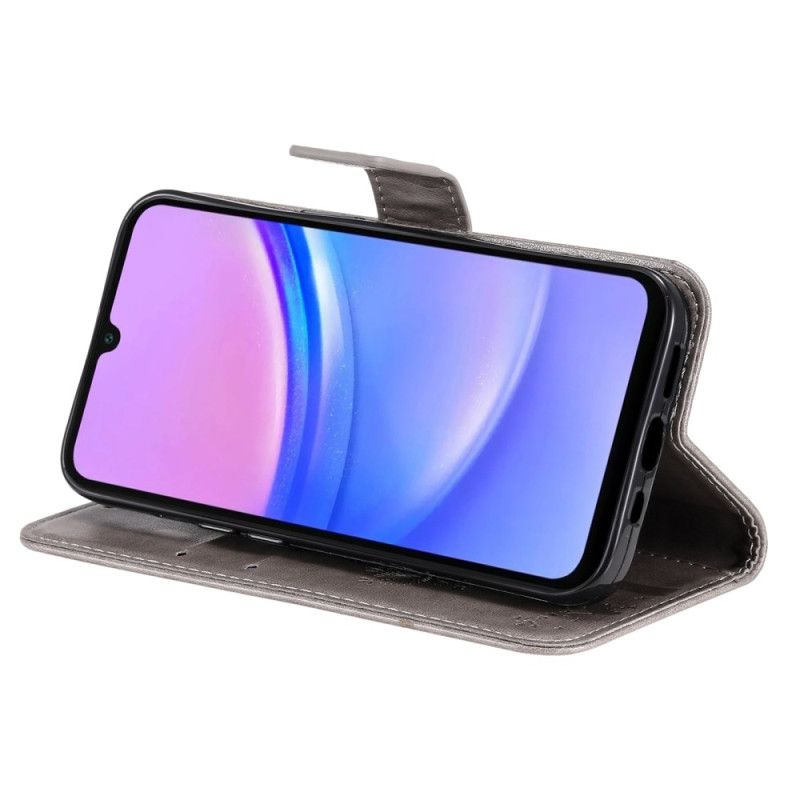 Etui Folio Do Samsung Galaxy A16 5g Wzór Kota I Drzewa