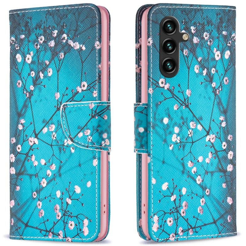 Etui Folio Samsung Galaxy A16 5g Kwiaty Śliwy