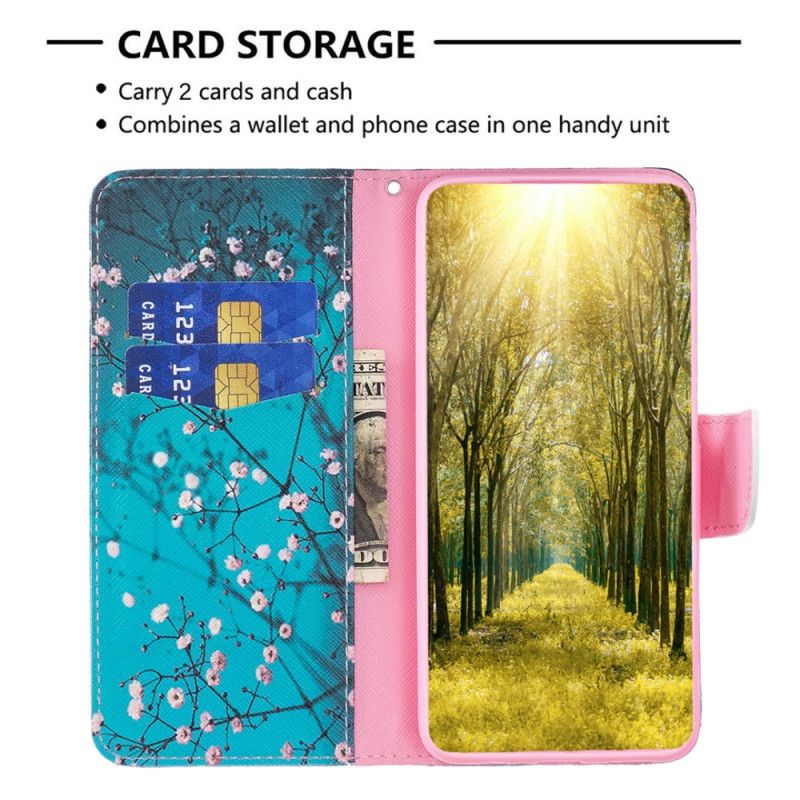 Etui Folio Samsung Galaxy A16 5g Kwiaty Śliwy