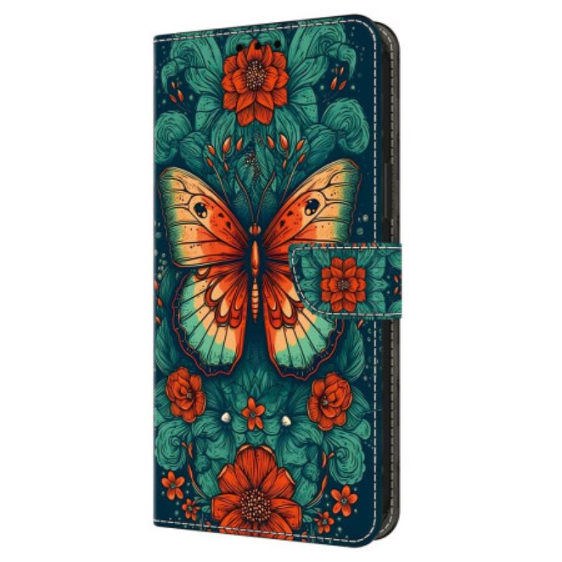 Etui Folio Samsung Galaxy A16 5g Motyw Motyla Etui Ochronne