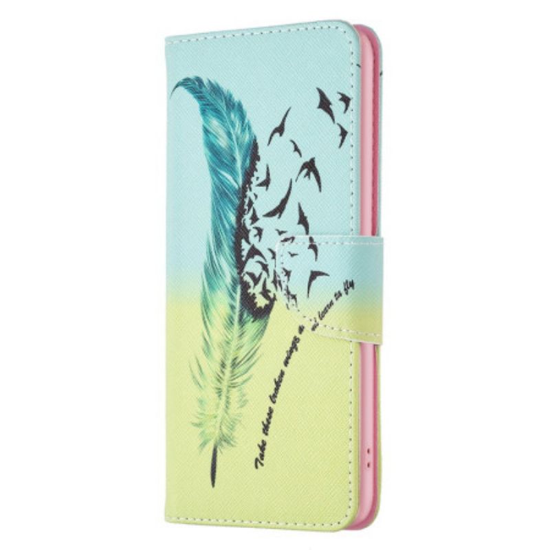 Etui Folio Samsung Galaxy A16 5g Pióro I Ptaki Etui Ochronne