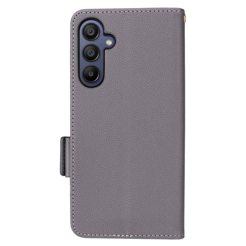 Etui Folio Samsung Galaxy A16 5g Tekstura Liczi Z Paskiem