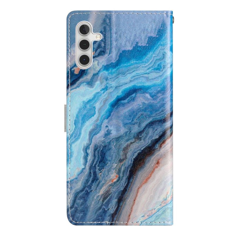 Etui Folio Samsung Galaxy A16 5g Wzór Niebieskiego Marmuru