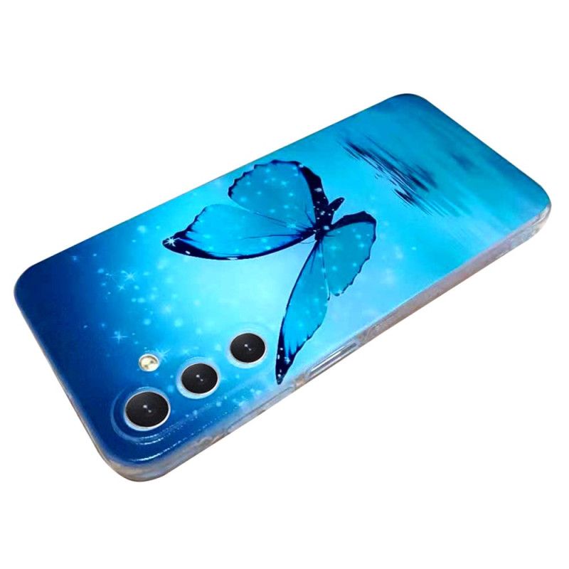 Etui Samsung Galaxy A16 5g Niebieski Motyl