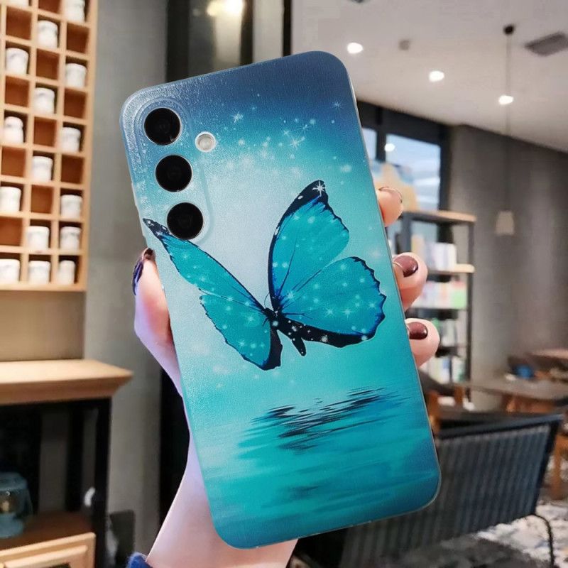 Etui Samsung Galaxy A16 5g Niebieski Motyl