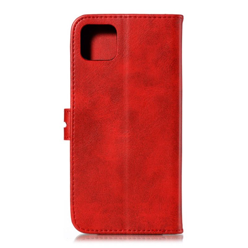 Etui Folio Google Pixel 4 Czerwony Mini Kociak