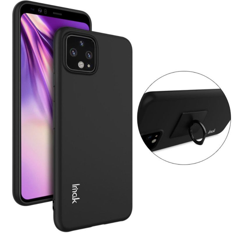 Futerały Google Pixel 4 Szary Czarny Etui na Telefon Pierścionek