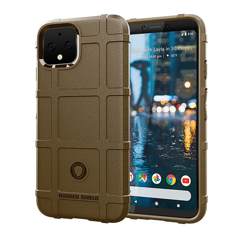 Futerały Google Pixel 4 Szary Czarny Etui na Telefon Wzmocniona Tarcza