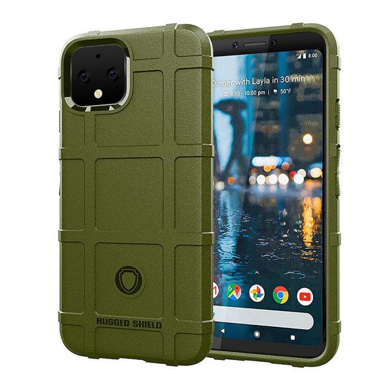 Futerały Google Pixel 4 Szary Czarny Etui na Telefon Wzmocniona Tarcza