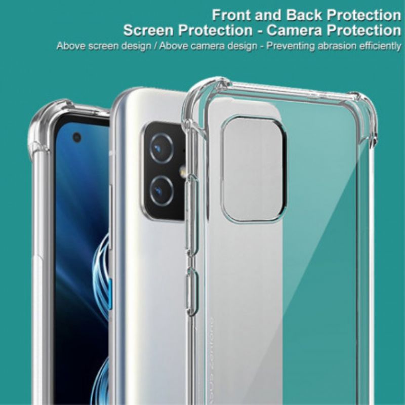 Etui Do Asus Zenfone 8 Przezroczysty Jedwabisty Imak