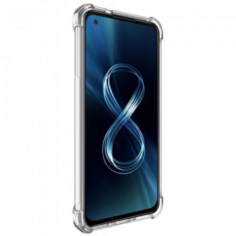 Etui Do Asus Zenfone 8 Przezroczysty Jedwabisty Imak