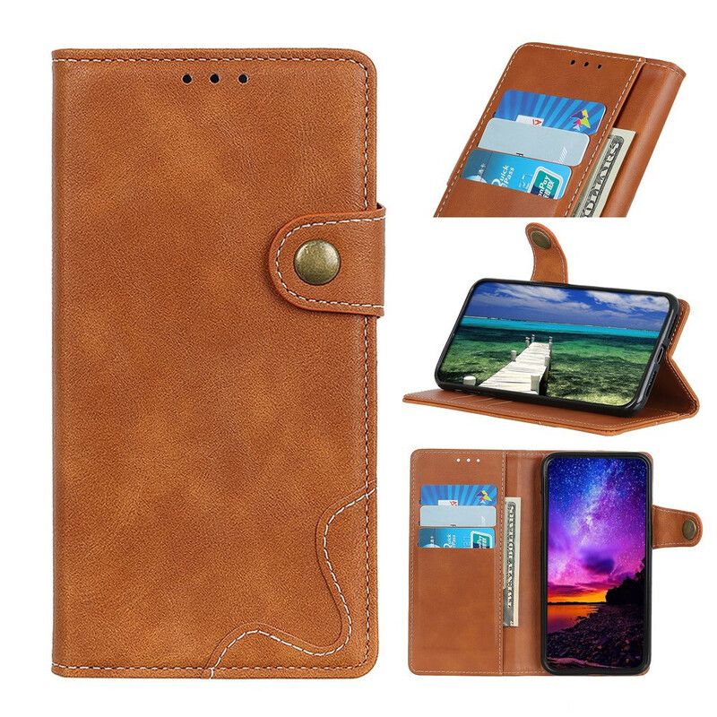 Etui Folio Asus Zenfone 8 Artystyczny Przycisk Szycia