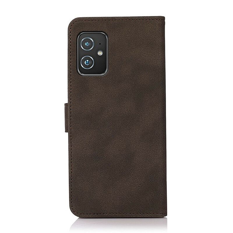 Etui Folio Asus Zenfone 8 Efekt Skóry Moda Khazneh