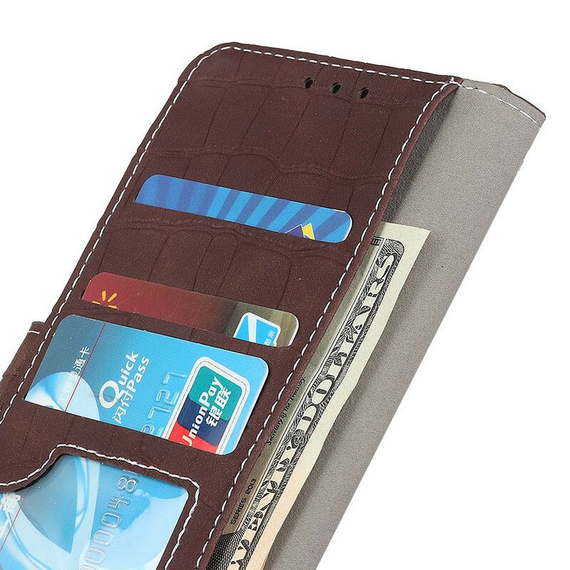 Etui Folio Asus Zenfone 8 Moc Krokodyla Etui Ochronne