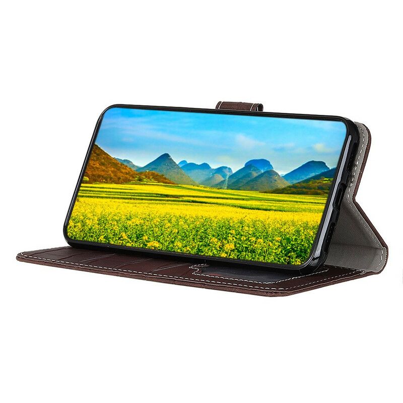 Etui Folio Asus Zenfone 8 Moc Krokodyla Etui Ochronne