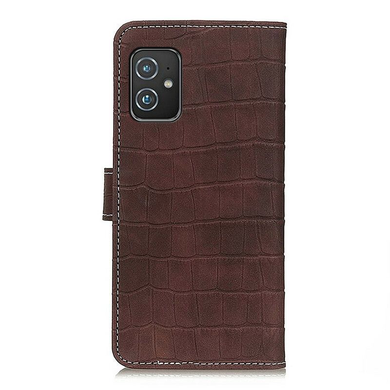 Etui Folio Asus Zenfone 8 Moc Krokodyla Etui Ochronne