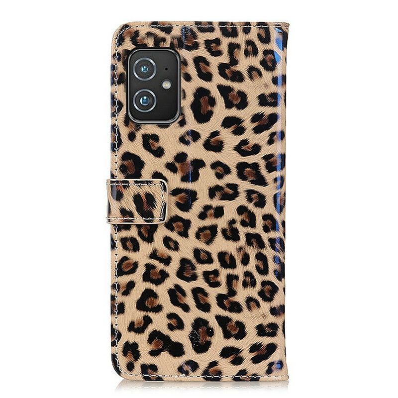 Etui Folio Asus Zenfone 8 Prosty Lampart