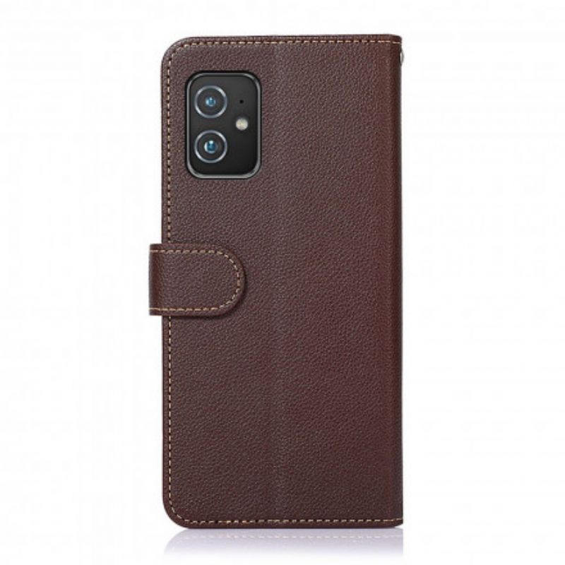 Etui Folio Asus Zenfone 8 Styl Litchi Rfid Khazneh