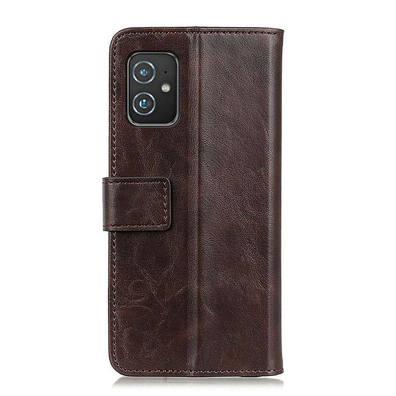 Etui Folio Do Asus Zenfone 8 Khazneh Elegance Skórzany Styl