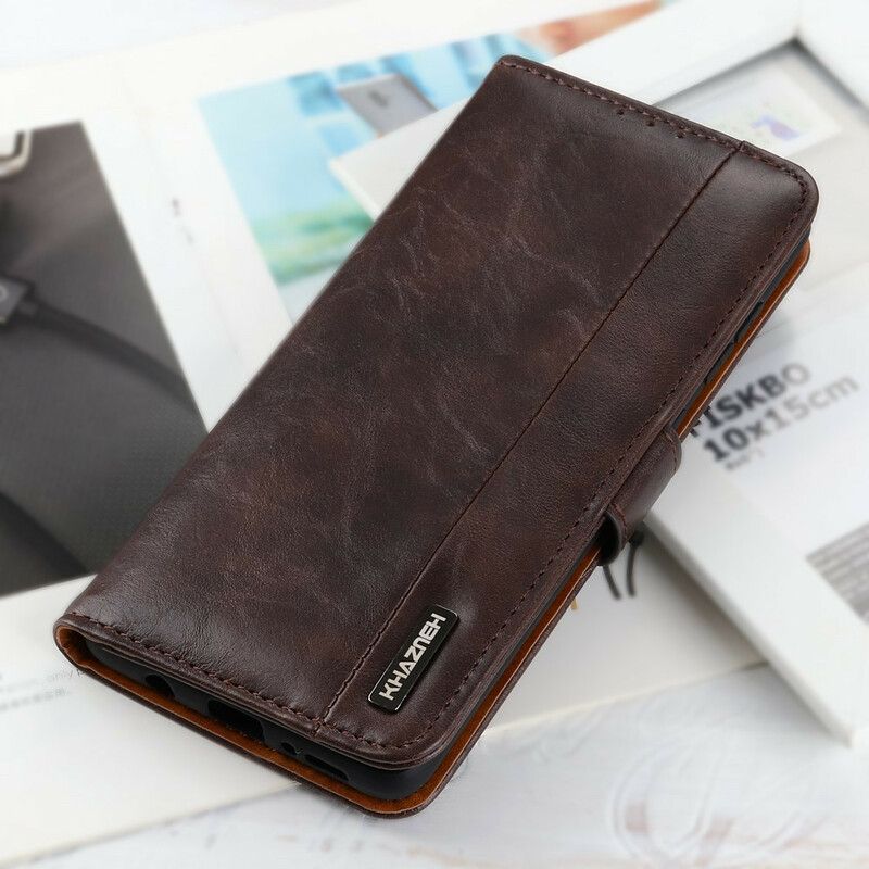 Etui Folio Do Asus Zenfone 8 Khazneh Elegance Skórzany Styl