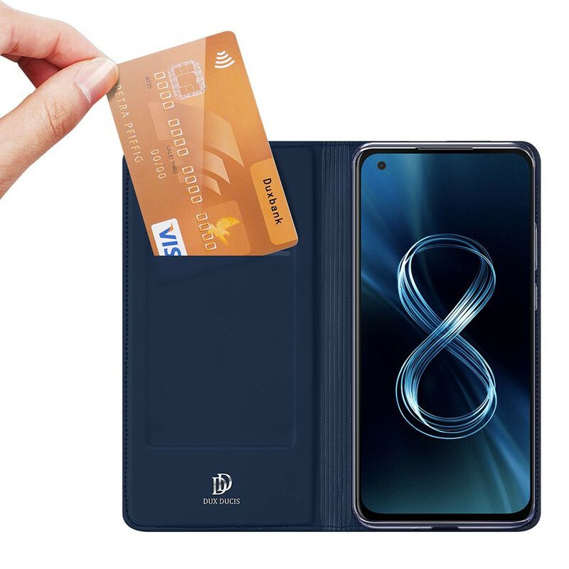 Flip Kotelot Asus Zenfone 8 Skin Pro Dux Ducis Etui Ochronne