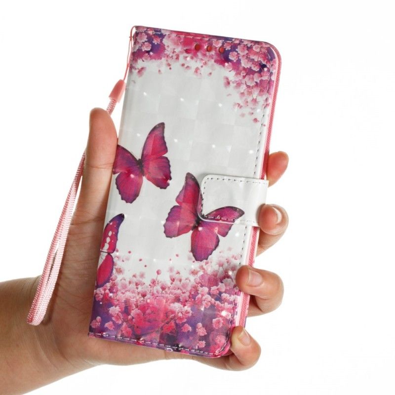 Etui Folio Samsung Galaxy S9 Plus 3D Czerwone Motyle