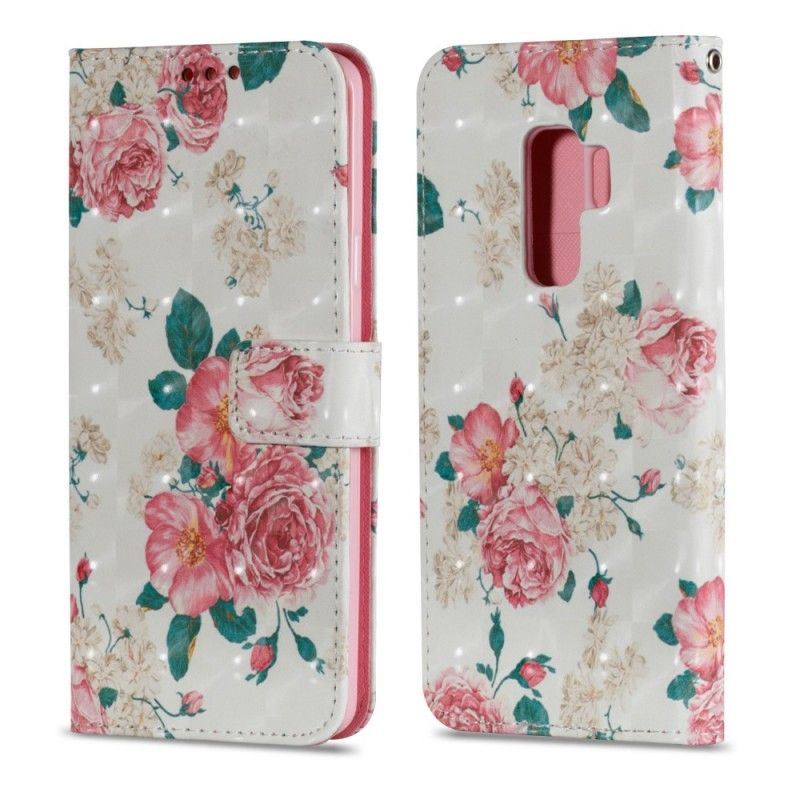 Etui Folio Samsung Galaxy S9 Plus Kwiaty Wolności Etui Ochronne