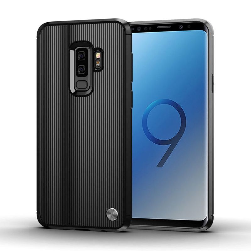 Etui Samsung Galaxy S9 Plus Czerwony Czarny Delikatna Konsystencja