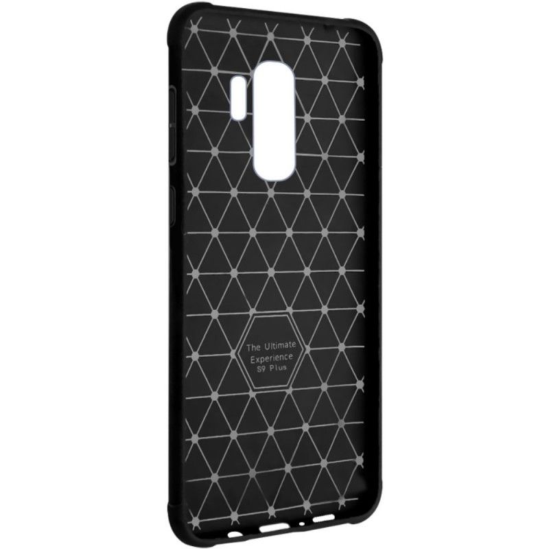 Etui Samsung Galaxy S9 Plus Granatowy Czarny Szwy Imak Ze Sztucznej Skóry