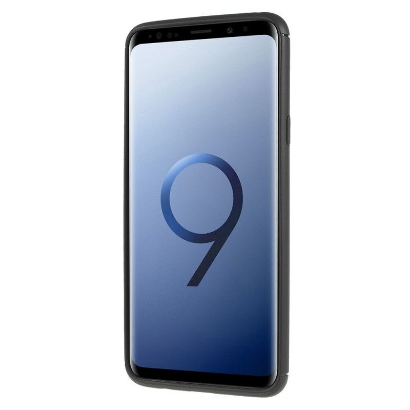 Etui Samsung Galaxy S9 Plus Różowe Złoto Czarny Magnetyczny Pierścień Nośny