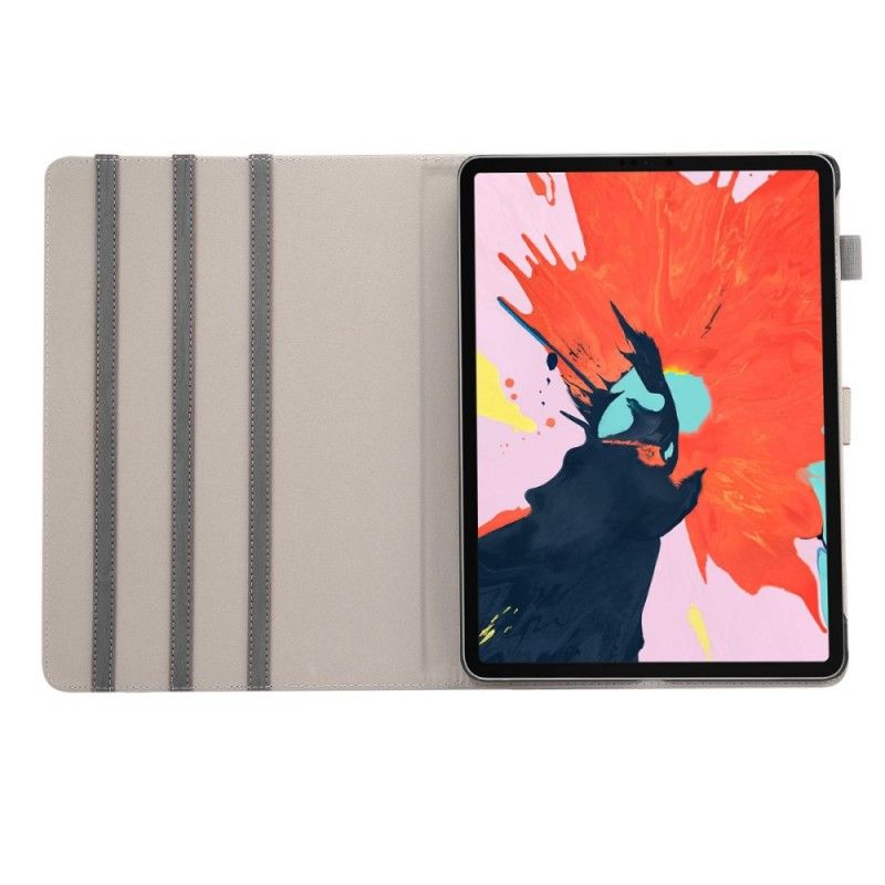 Etui Folio iPad Pro 11" (2018) (2020) Jasnoniebieski Ciemnoniebieski Dobra Tekstura Drewna Etui Ochronne