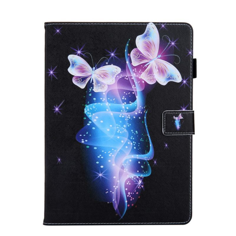 Etui Folio iPad Pro 11" (2018) (2020) Jasnoniebieski Czarny Nadruk Z Serii Motyli Etui Ochronne