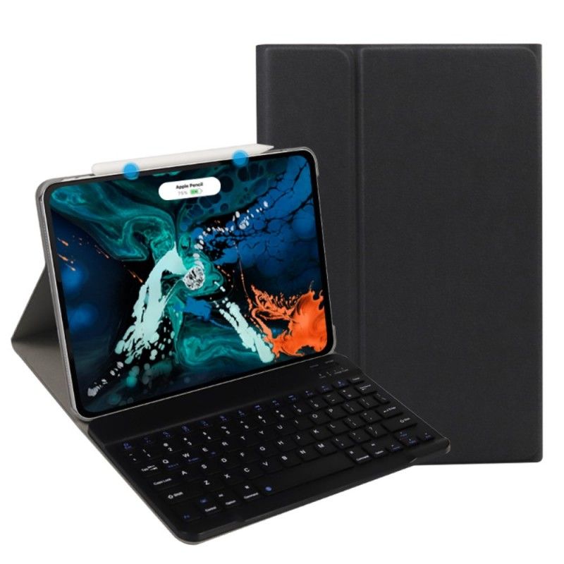 Etui Folio iPad Pro 11" (2018) (2020) Różowe Złoto Czarny Z Wysokiej Jakości Odłączaną Klawiaturą Bluetooth