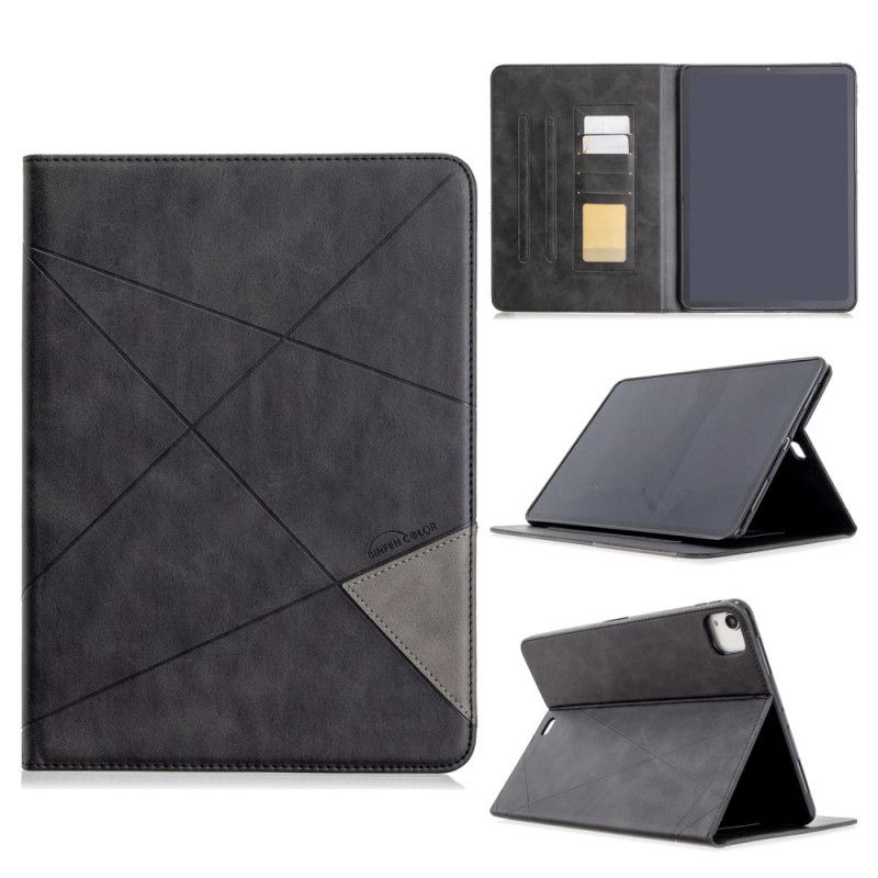 Etui Folio iPad Pro 11" (2018) (2020) Szary Czarny Kształt Geometryczny Etui Ochronne