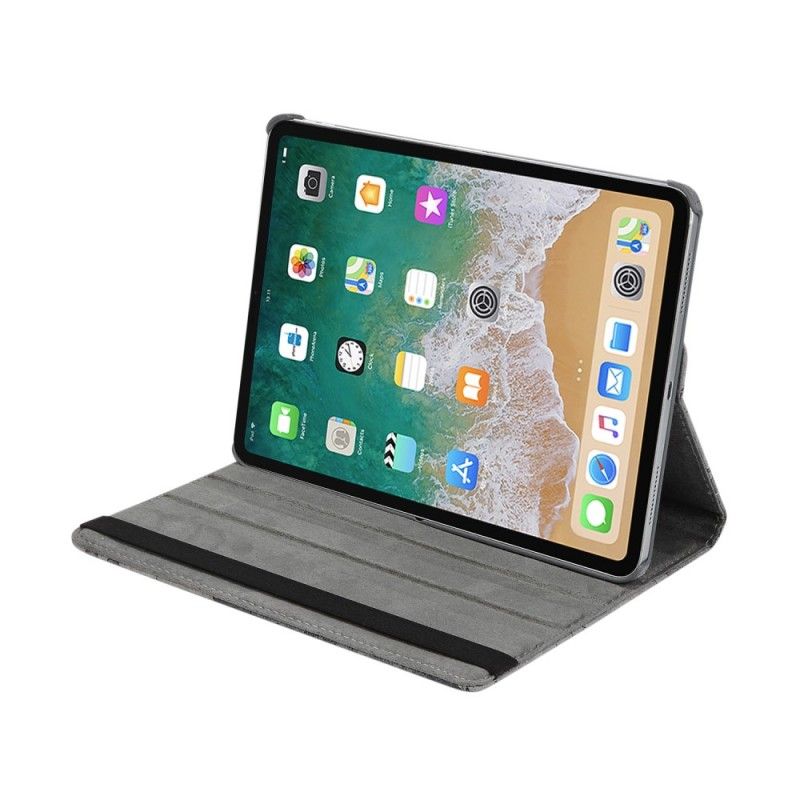 Skórzany Futerał iPad Pro 11" (2018) (2020) Brązowy Etui na Telefon Obrotowa Mapa Świata