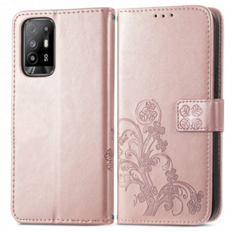 Etui Folio Do Oppo A94 5g CZterolistna Koniczyna