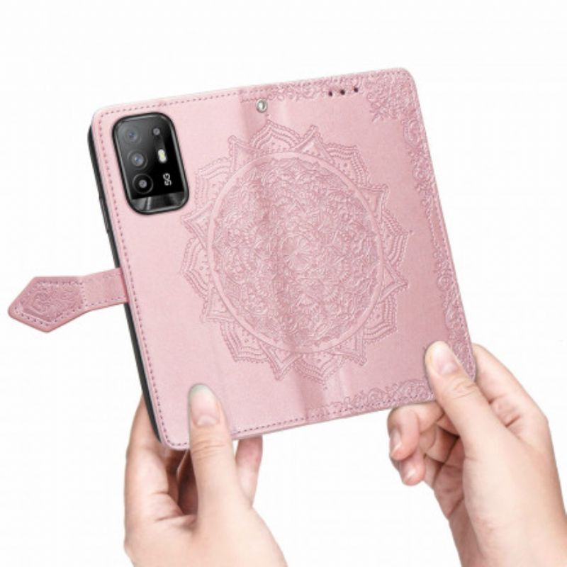 Etui Folio Do Oppo A94 5g Mandala Średniowiecze