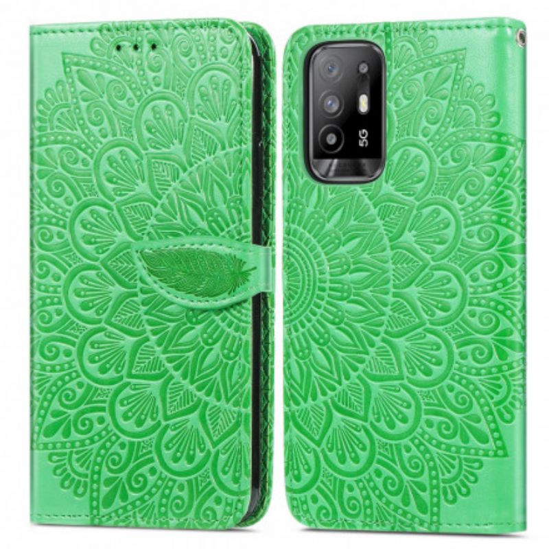 Etui Folio Do Oppo A94 5g Plemienne Liście