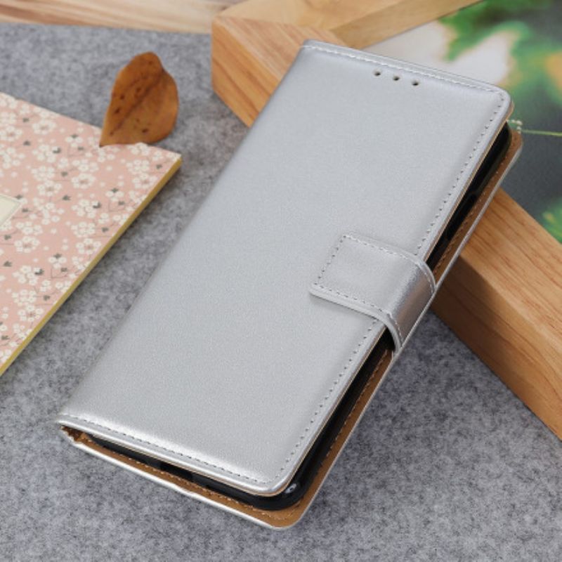 Etui Folio Do Oppo A94 5g Zwykła Sztuczna Skóra