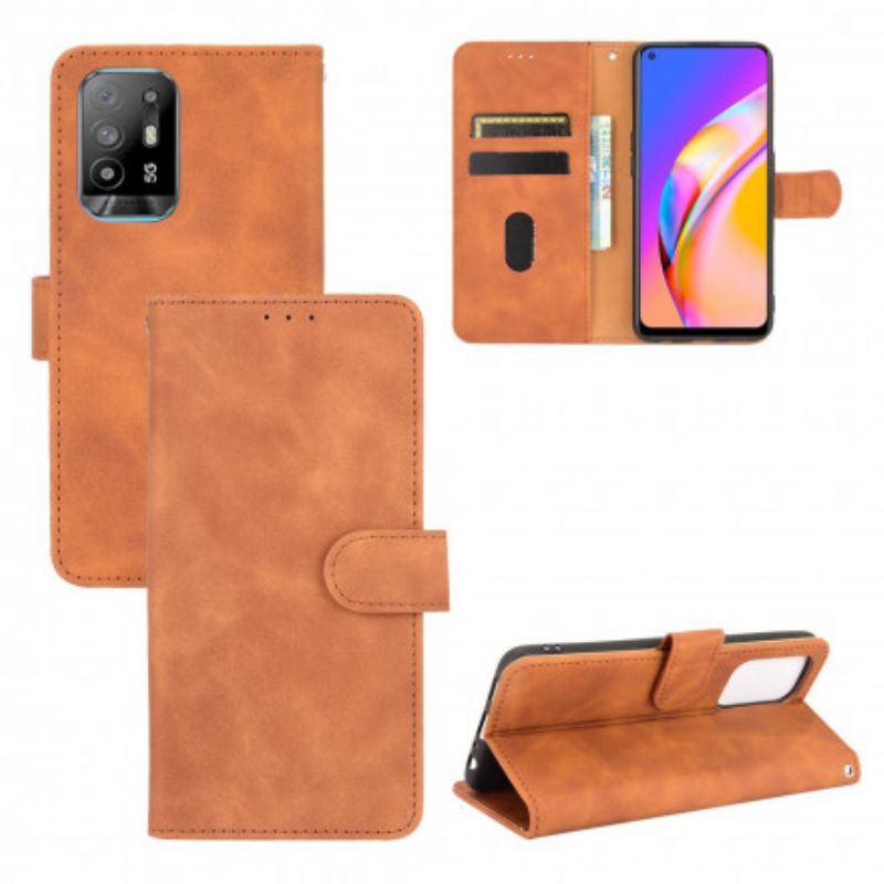 Etui Folio Oppo A94 5g Dotyk Skóry