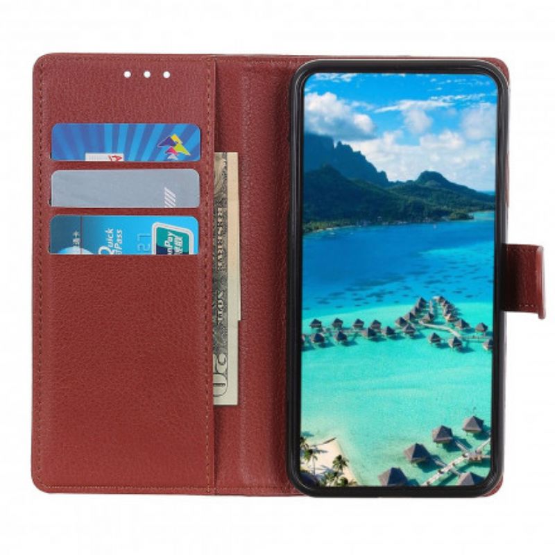 Etui Folio Oppo A94 5g Lychee Sztuczna Skóra Etui Ochronne