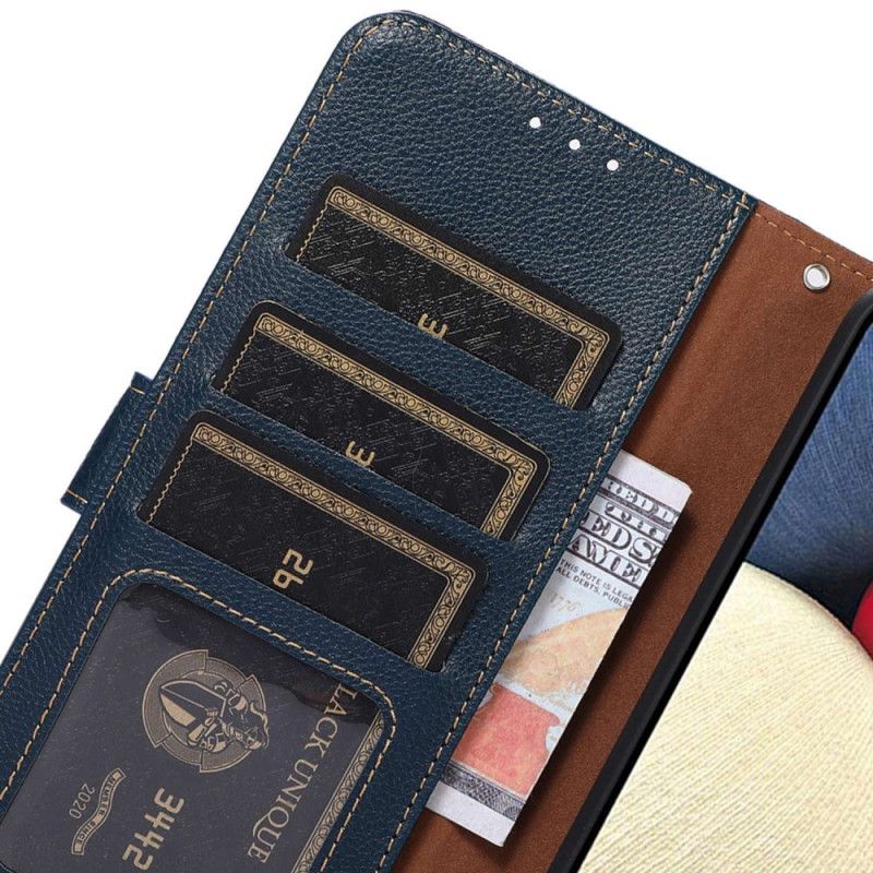 Etui Folio Motorola Edge 50 Neo Dwukolorowy Portfel Rfid Khazneh