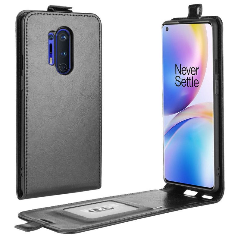 Etui Folio OnePlus 8 Pro Biały Czarny Składane Etui Ochronne