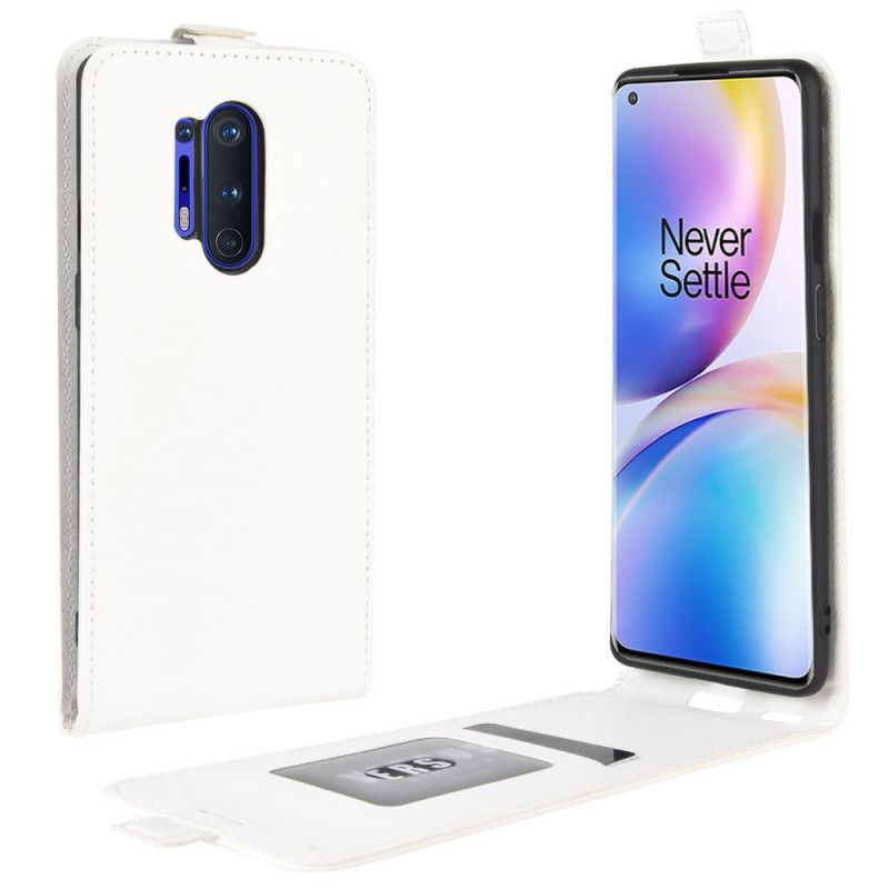 Etui Folio OnePlus 8 Pro Biały Czarny Składane Etui Ochronne