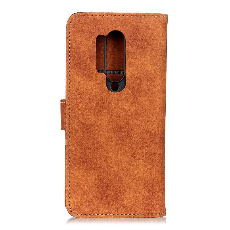 Etui Folio OnePlus 8 Pro Czerwony Czarny Efekt Skóry Khazneh W Stylu Vintage