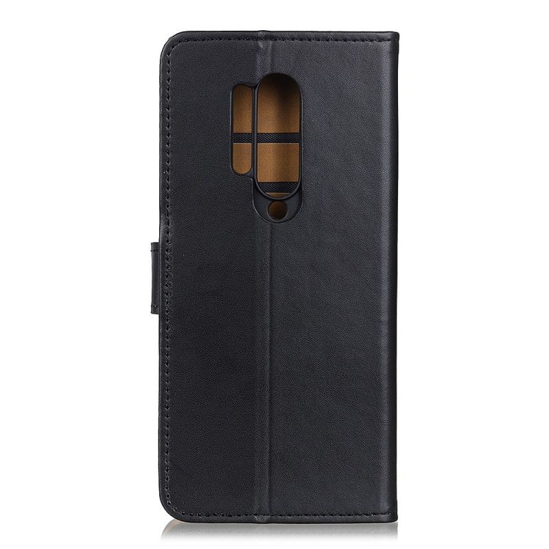 Etui Folio OnePlus 8 Pro Granatowy Czarny Prosta Sztuczna Skóra