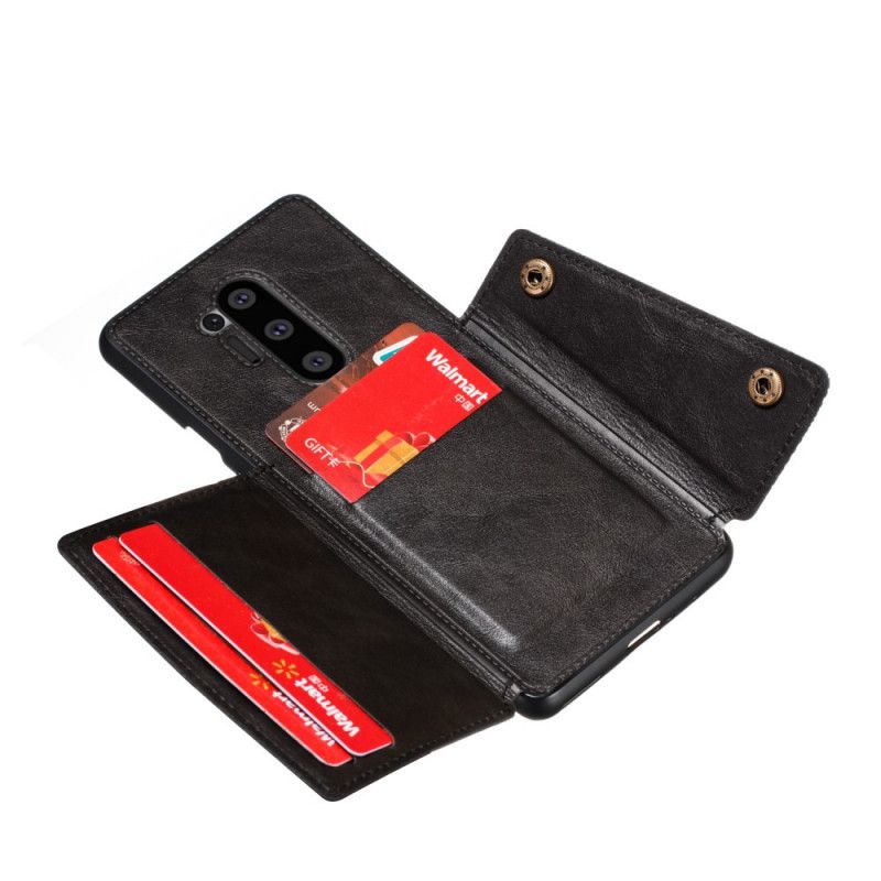 Etui OnePlus 8 Pro Czarny Portfel Zatrzaskowy Etui Ochronne